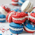 4th of July Macarons