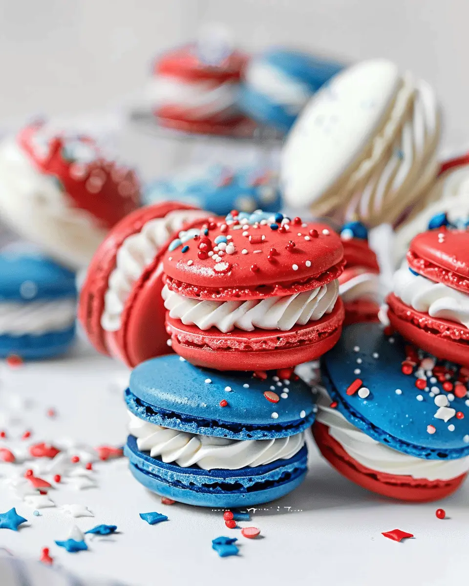 4th of July Macarons: Easy Red, White, and Blue Treats to Impress