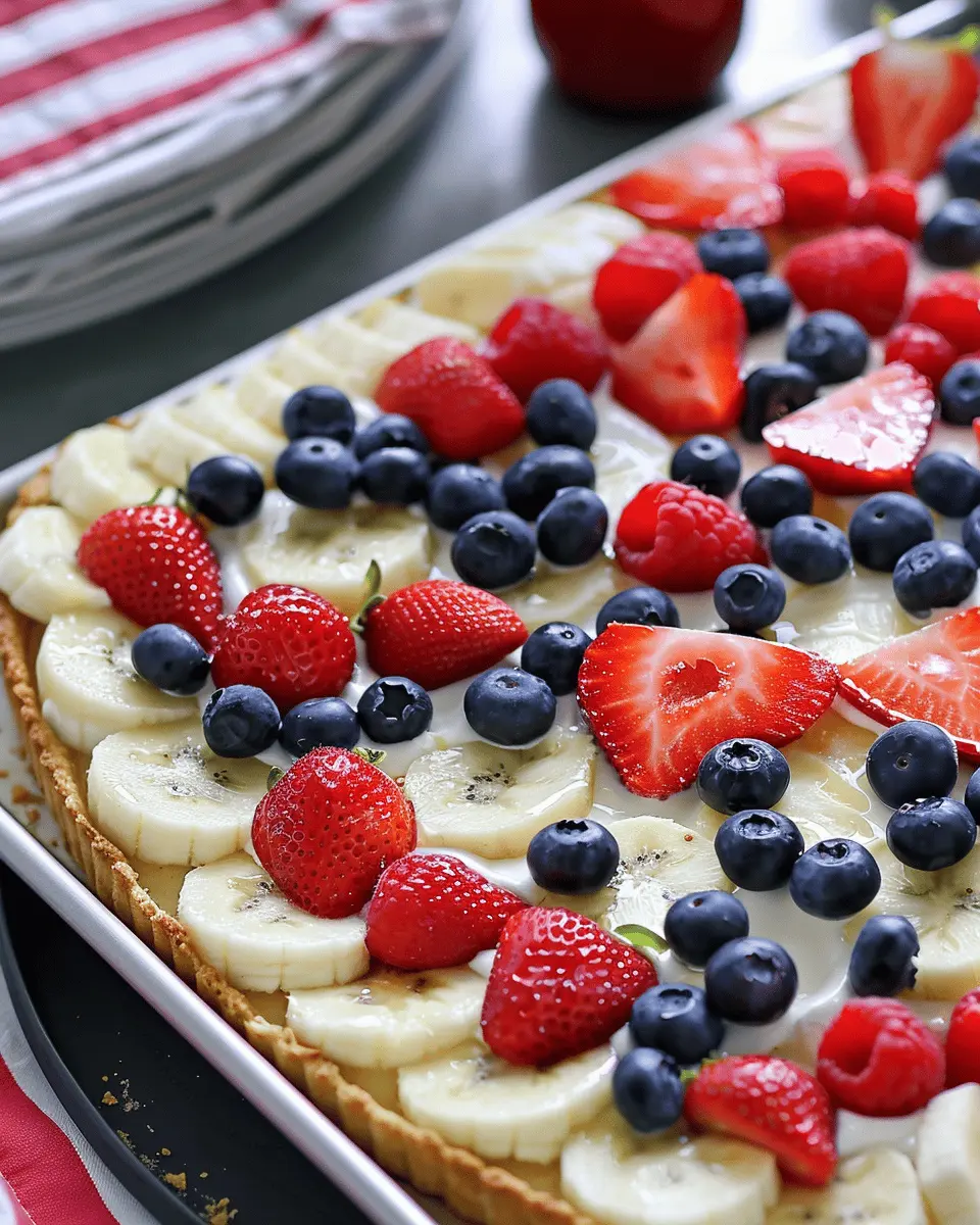 American Flag Fruit Pizza: Easy Recipe for a Festive Treat