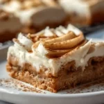 Apple Cinnamon Blondies with Maple Cream Cheese Frosting