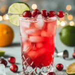 Cranberry Ginger Spritzer Mocktail Recipe