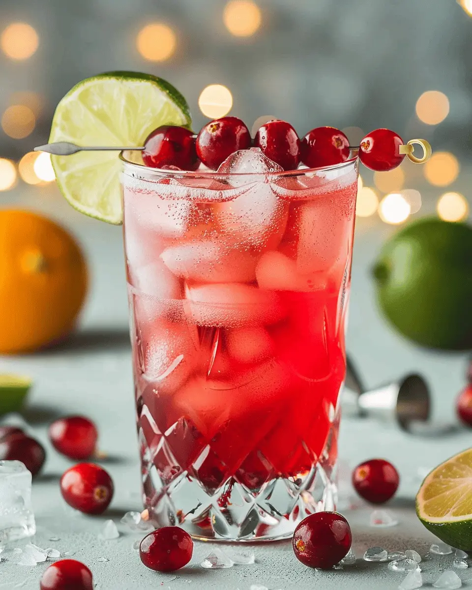 Cranberry Ginger Spritzer Mocktail Recipe: A Refreshing Delight