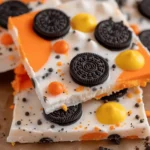 Easy White Chocolate Halloween Oreo Bark