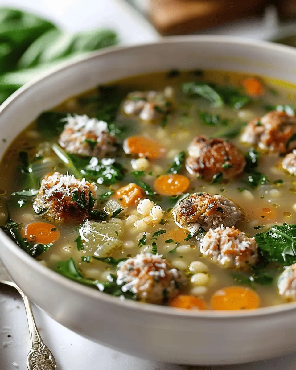 Italian Wedding Soup: Easy Recipe with Turkey Bacon and Chicken Ham