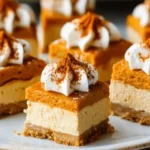 Pumpkin Cheesecake Bars