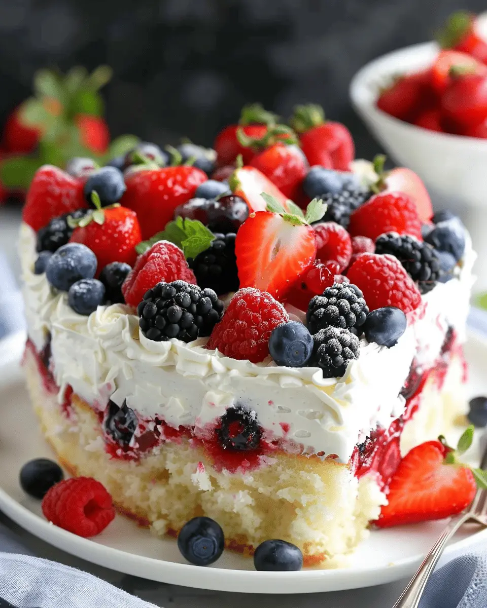 Summer Berry Poke Cake: The Best Easy Dessert for Warm Days