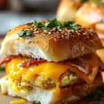 Tasty Hawaiian Roll Breakfast Sandwiches