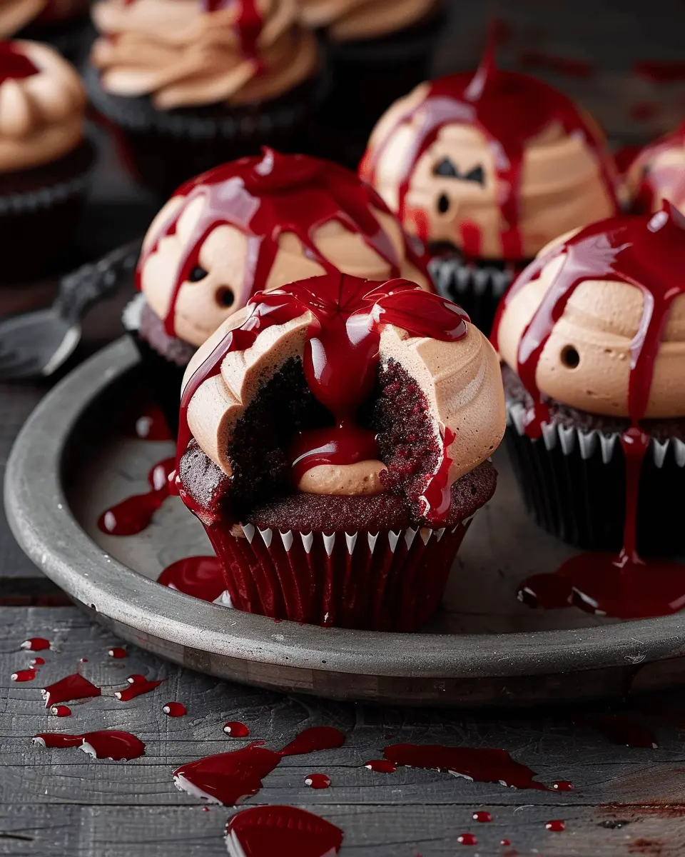Vampire Bite Halloween Cupcakes: Indulgent Treats for Spooky Fun