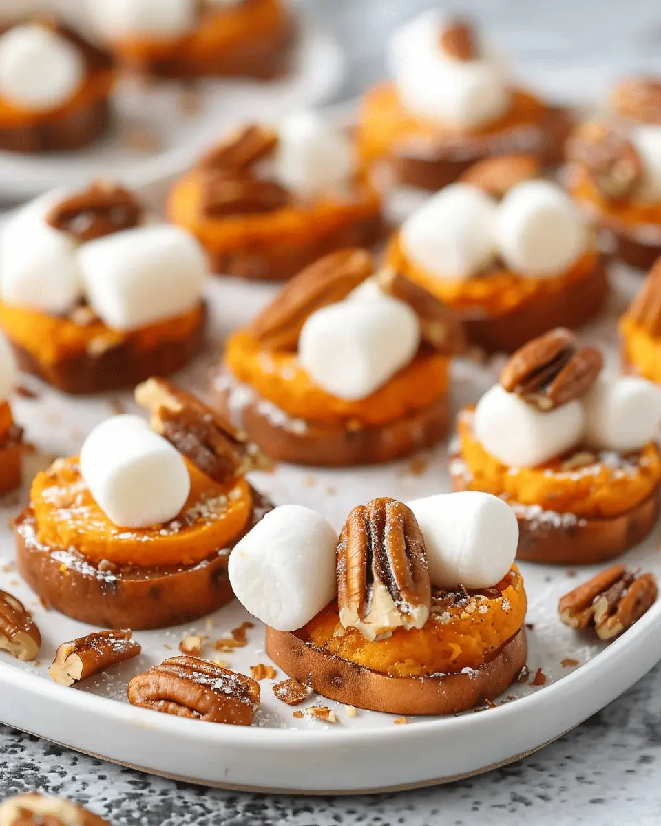 Sweet Potato Bites with Marshmallows: Indulgent Twist with Pecans