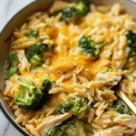 Cheesy Chicken Broccoli Orzo
