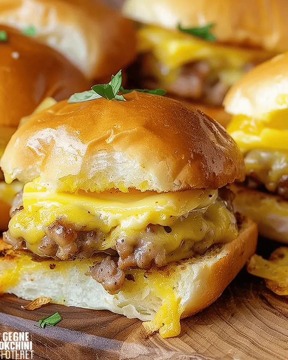 Sausage Egg and Cheese Breakfast Sliders: The Best Indulgent Treat
