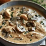 Creamy Rotisserie Chicken Mushroom Soup