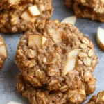 Healthy Apple Pie Oatmeal Breakfast Cookies