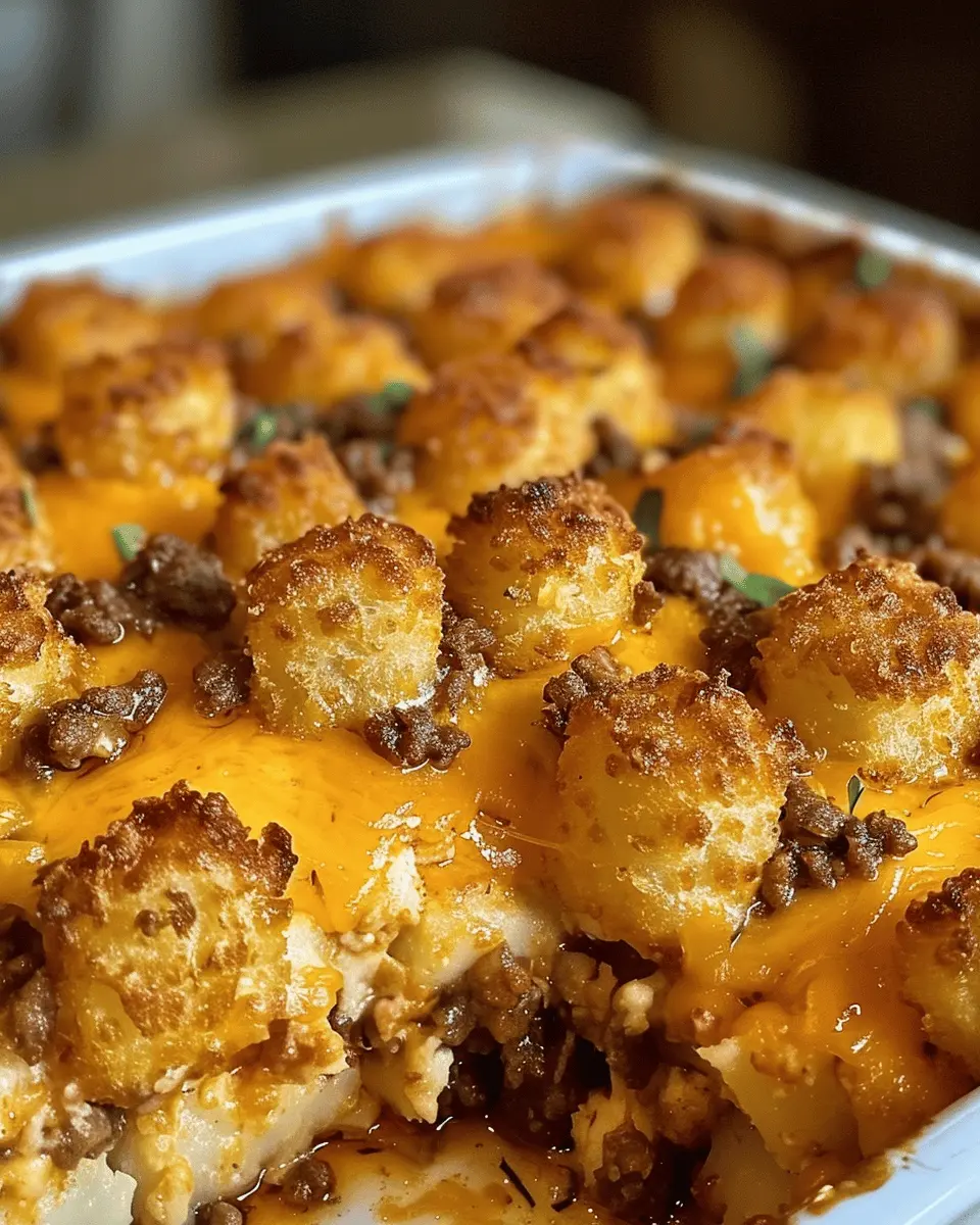 Tater Tot Casserole with Ground Beef: Easy Comfort Food Delight