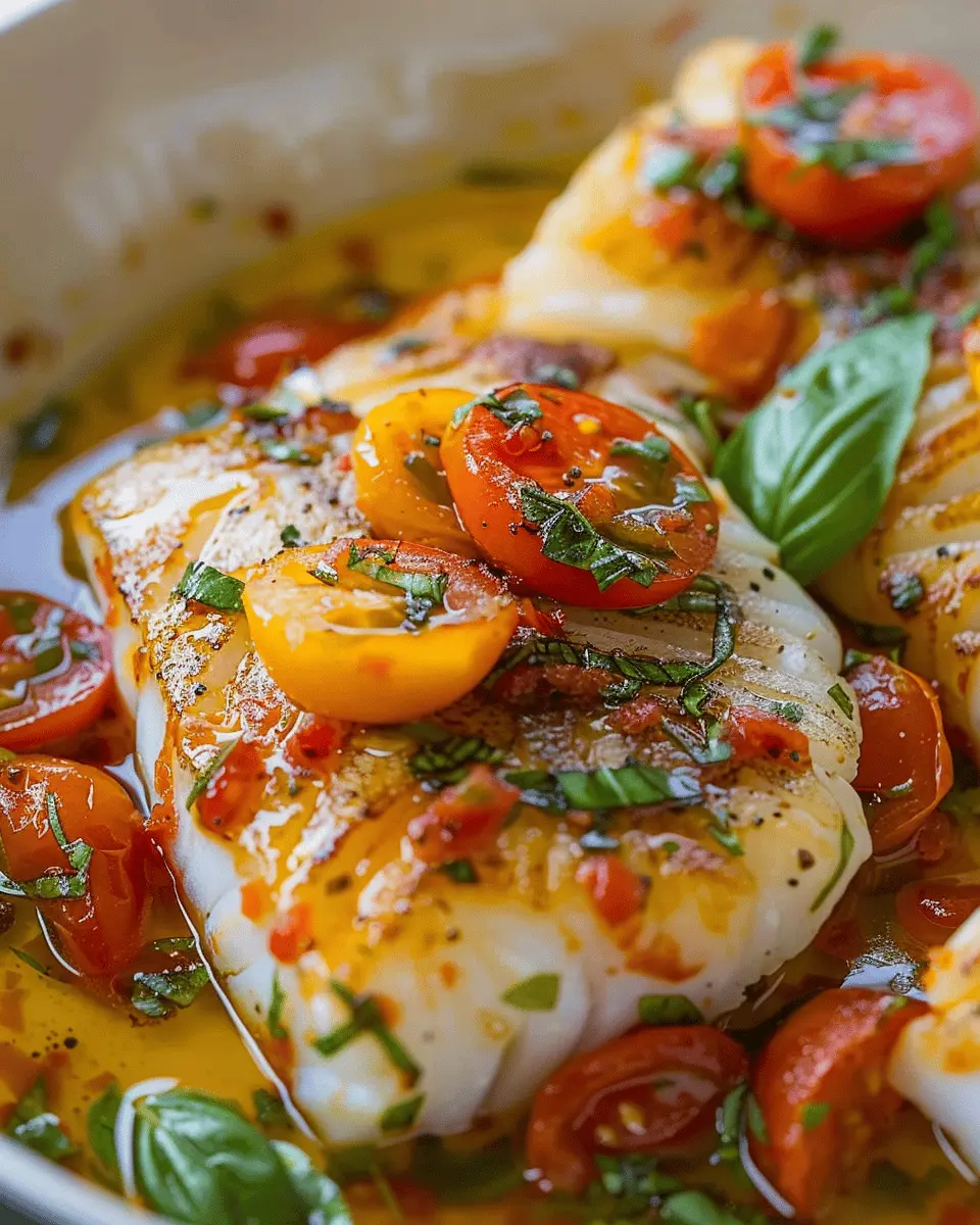 Pan-Seared Cod in Tomato Basil Sauce You’ll Love at Home