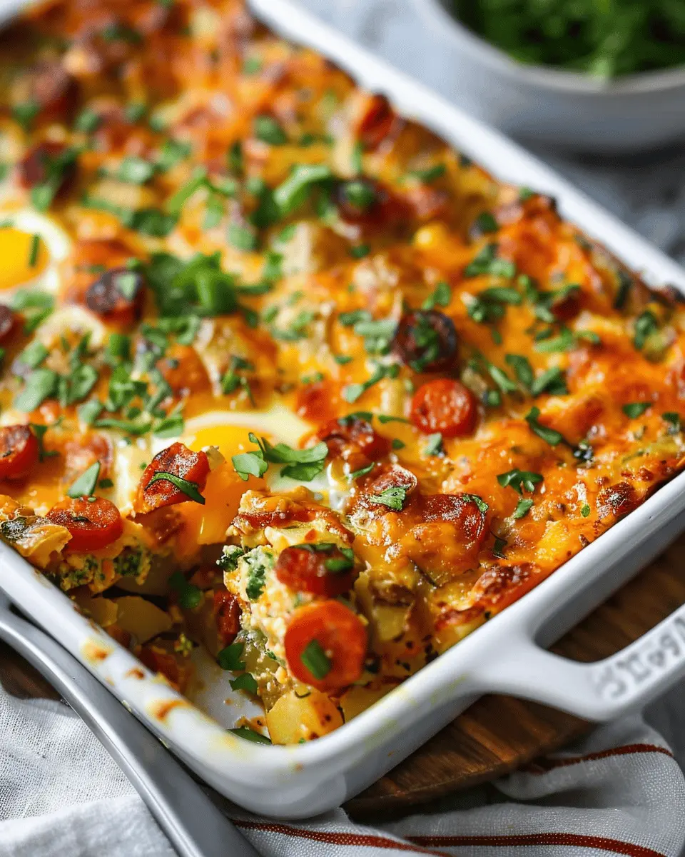 Chorizo Potato Egg Casserole: An Indulgent Breakfast Delight