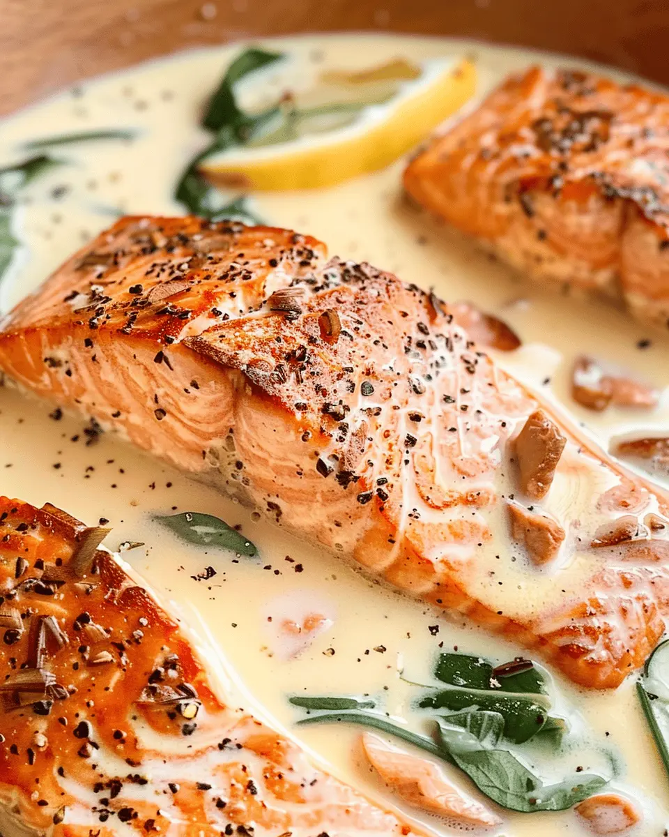 Tuscan Salmon with Parmesan Cream Sauce: A Creamy Delight to Savor