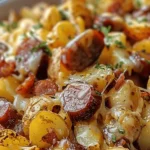Cheesy Ranch Potatoes and Smoked Sausage