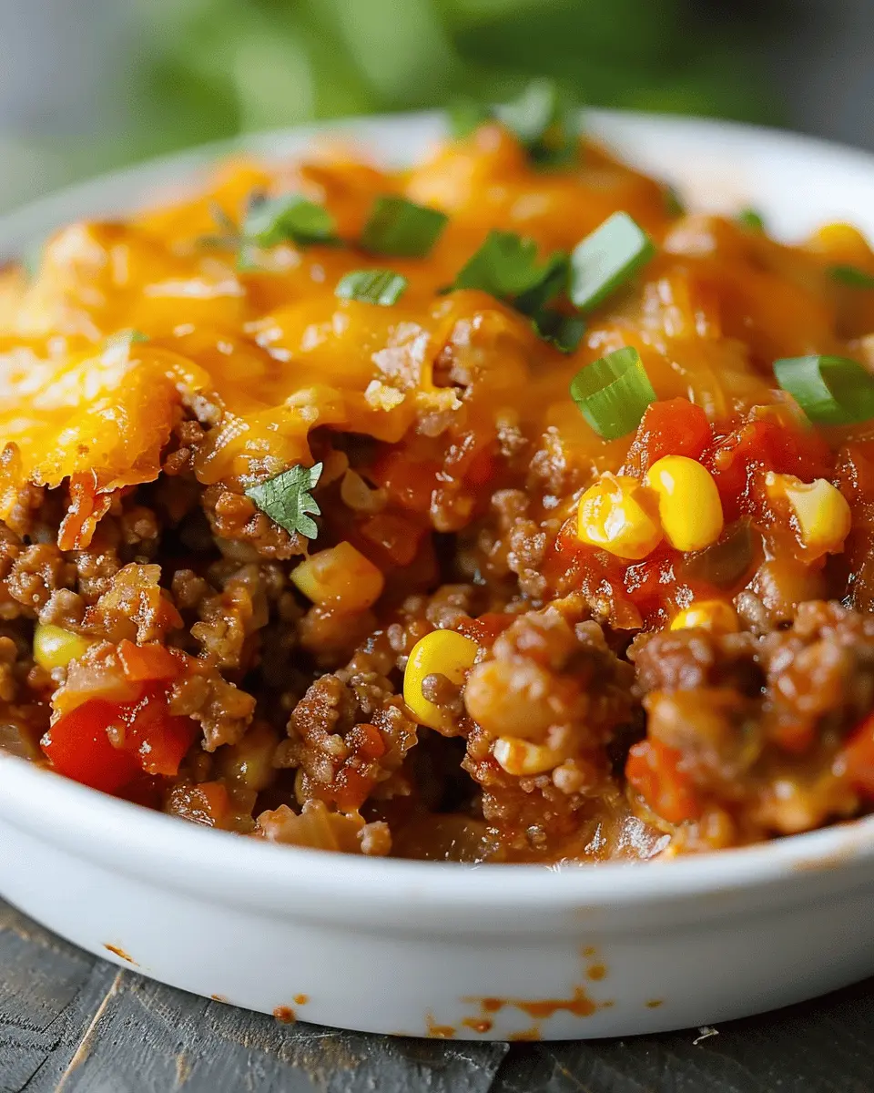 Easy Cowboy Casserole with Turkey Bacon and Chicken Ham Delight