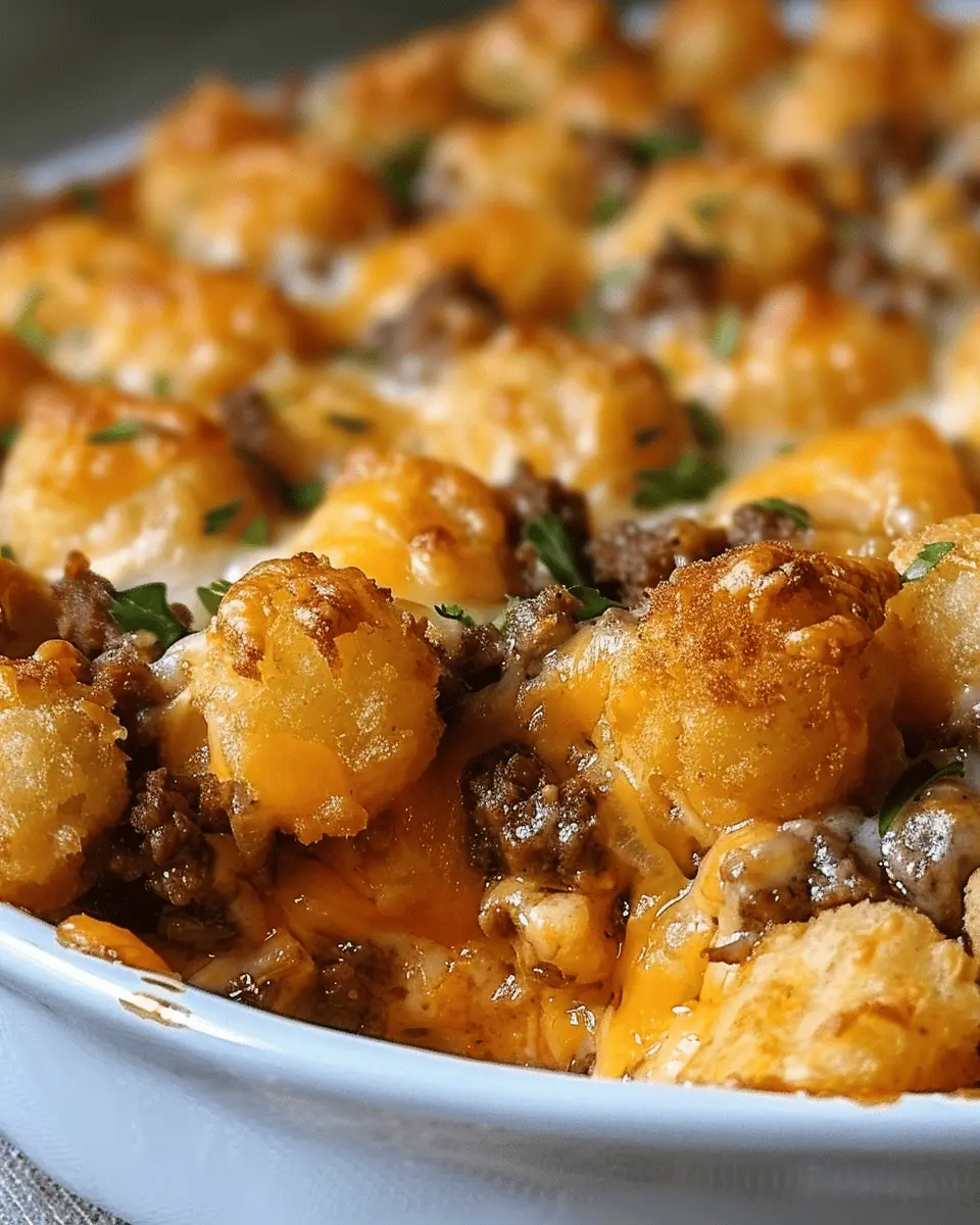 Tater Tot Casserole with Ground Beef: A Comforting Delight