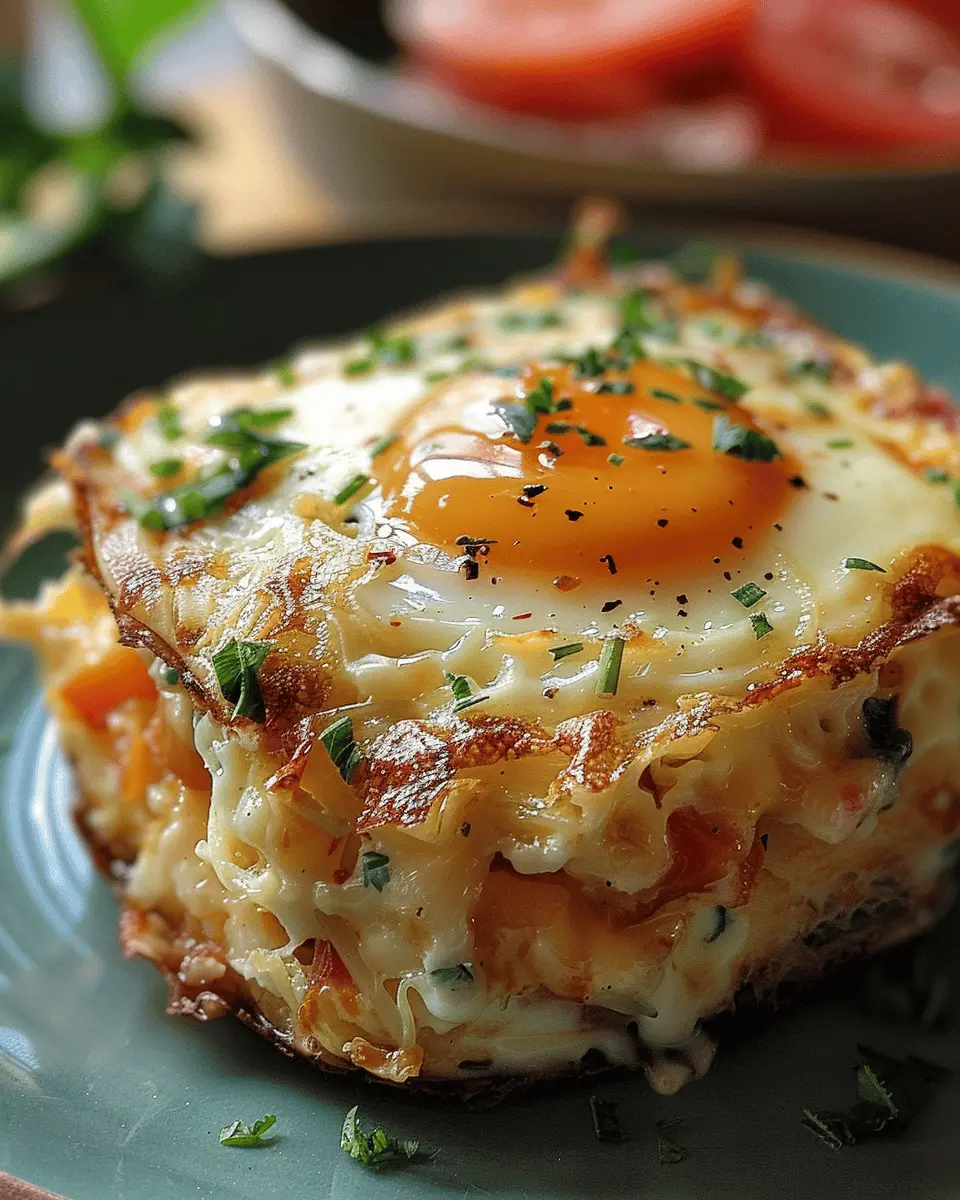 Baked Eggs Napoleon: Easy Comfort Food with Turkey Bacon Delight