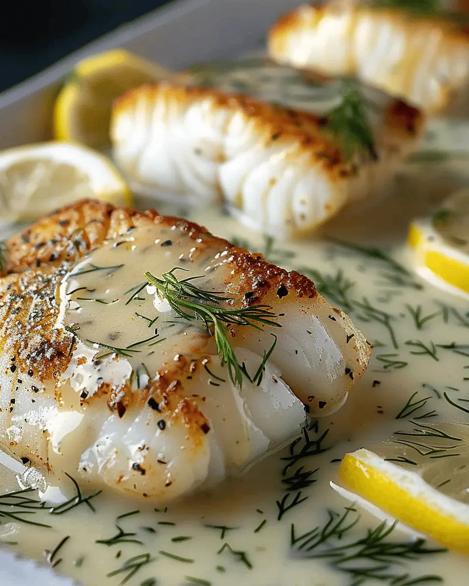 Baked Cod with Lemon-Dill Sauce: Easy, Fresh, and Flavorful Delight