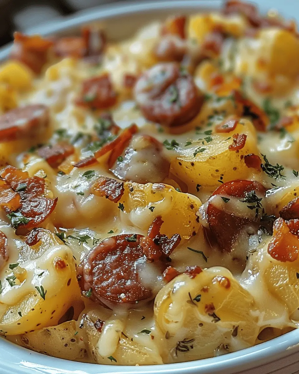 Cheesy Ranch Potatoes and Smoked Sausage: A Comforting Delight