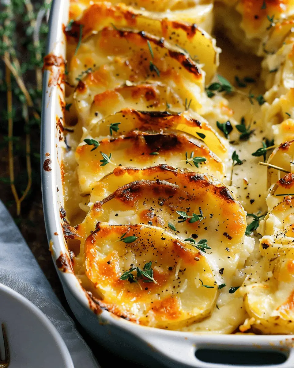 Cheesy Scalloped Potatoes with Turkey Bacon: A Comforting Delight