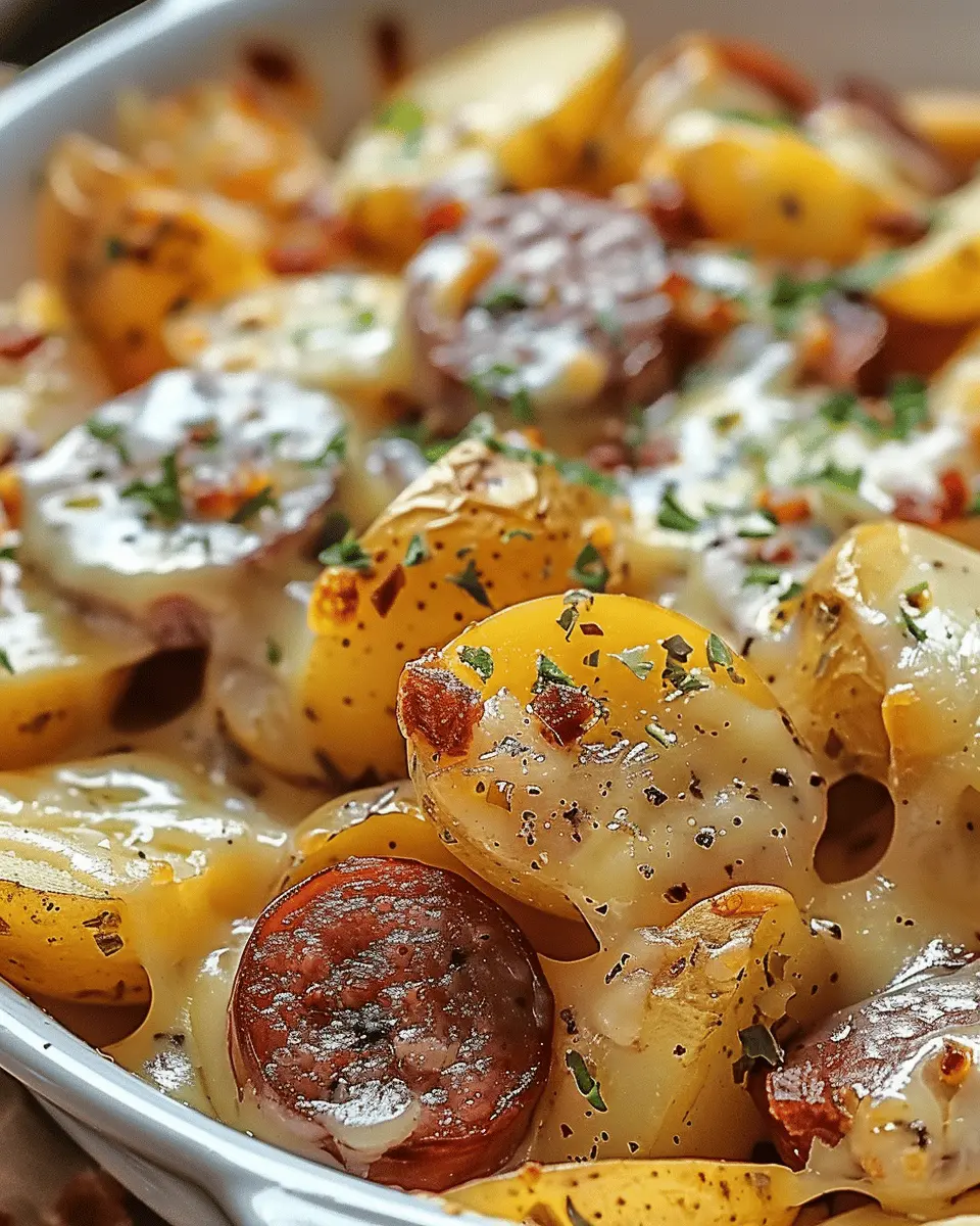 Cheesy Ranch Potatoes and Smoked Sausage for an Easy Family Dinner