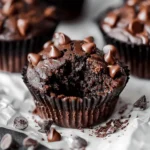 Healthy Double Chocolate Banana Muffins