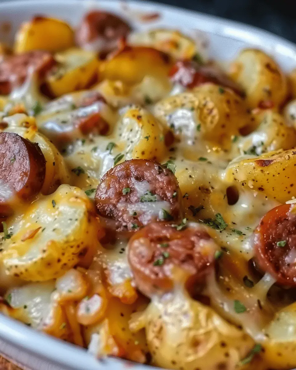 Cheesy Ranch Potatoes and Smoked Sausage: A Comforting Family Delight