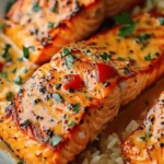Creamy Roasted Red Pepper Salmon