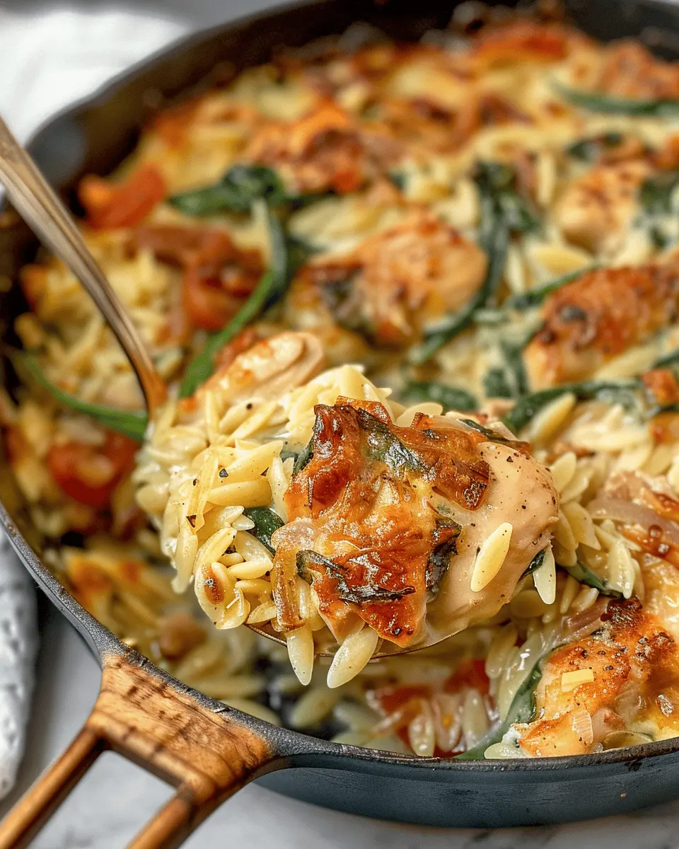 Monterey Chicken One Pan Orzo: Easy Comfort Food Delight