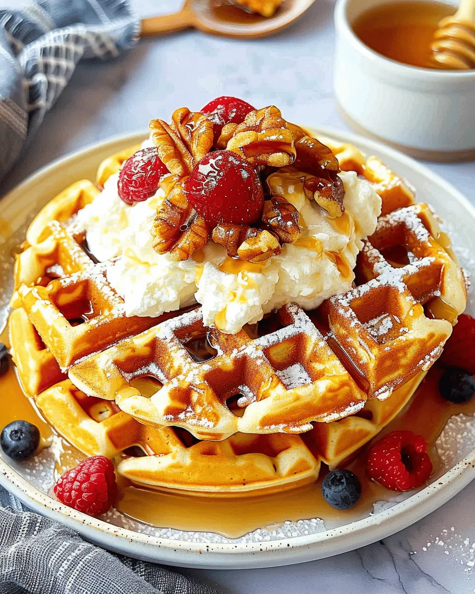 Cottage Cheese Waffles: Easy, Flavorful Breakfast with Turkey Bacon