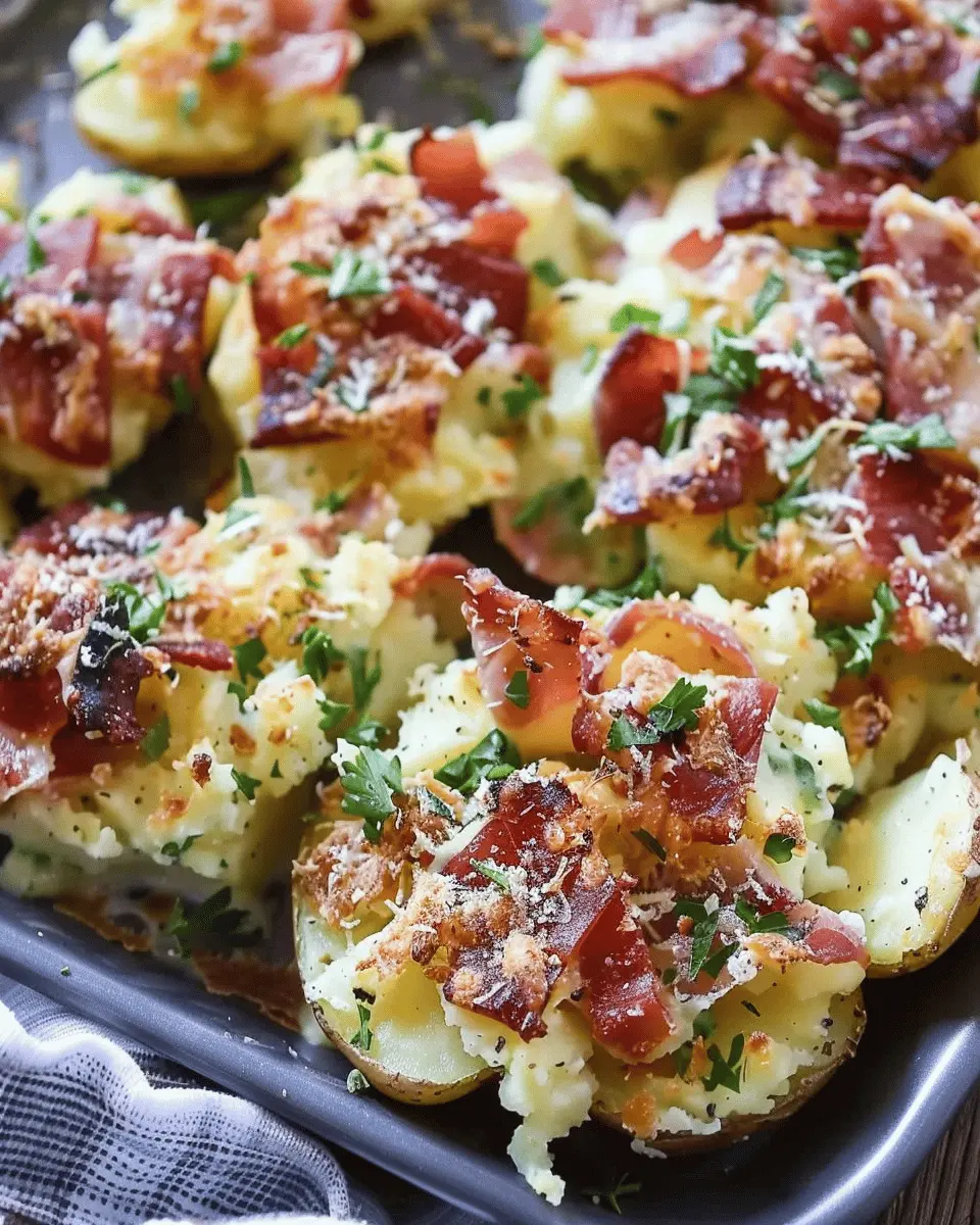 Ranch Smashed Potatoes: Easy, Creamy Delight with Turkey Bacon
