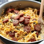 One Pot Creamy Cajun Sausage Pasta