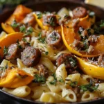 Autumn Sausage Pasta Squash