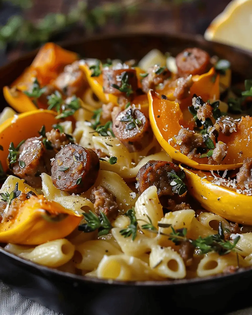Autumn Sausage Pasta Squash: Easy Comfort Food for Cozy Nights