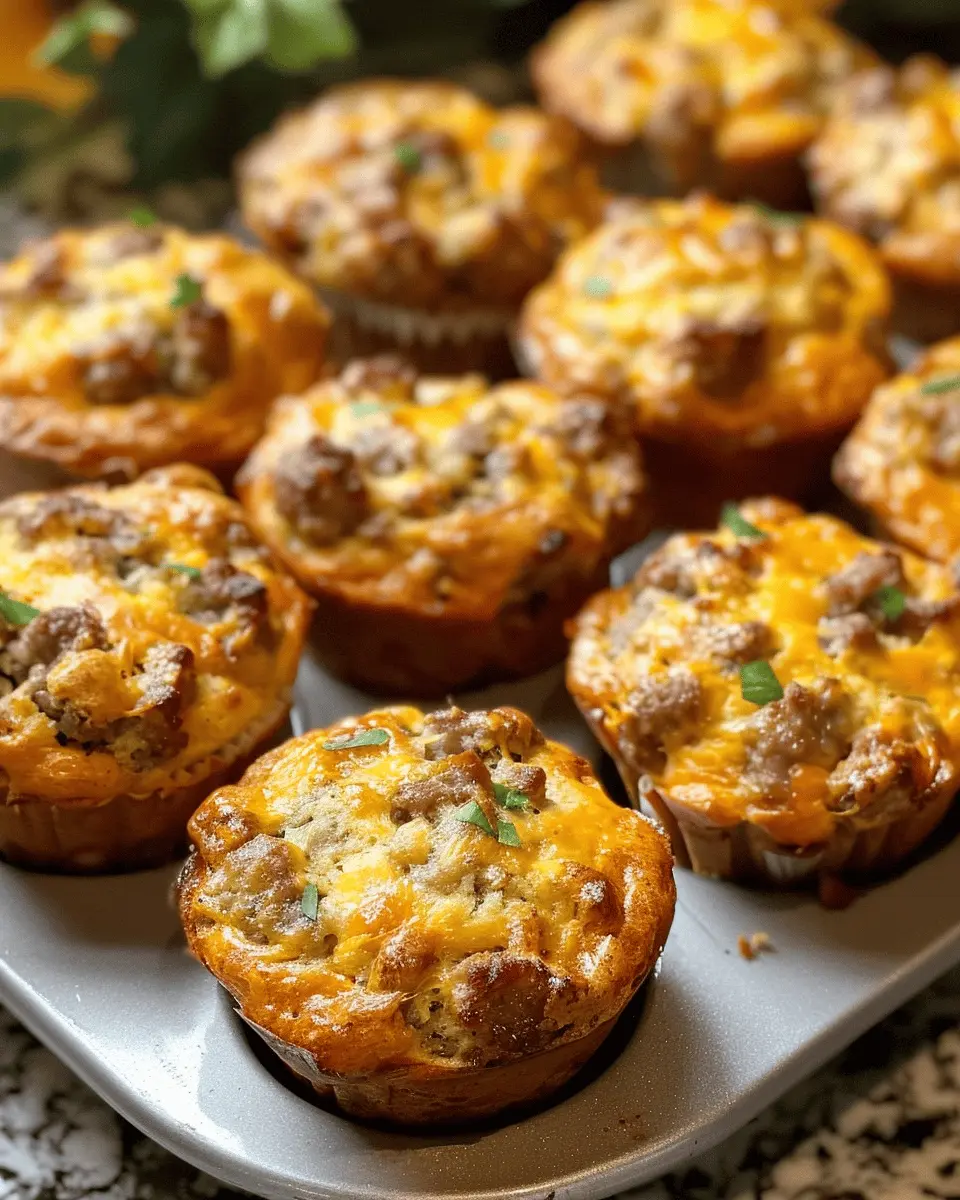 Sausage Muffins Recipe: Easy Turkey Bacon and Chicken Ham Twist