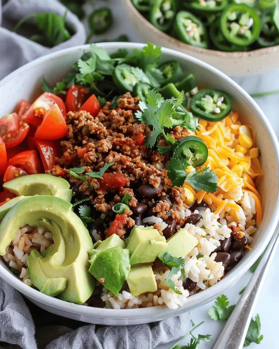 Easy Healthy Taco Rice Bowl: A Delicious Twist with Turkey Bacon