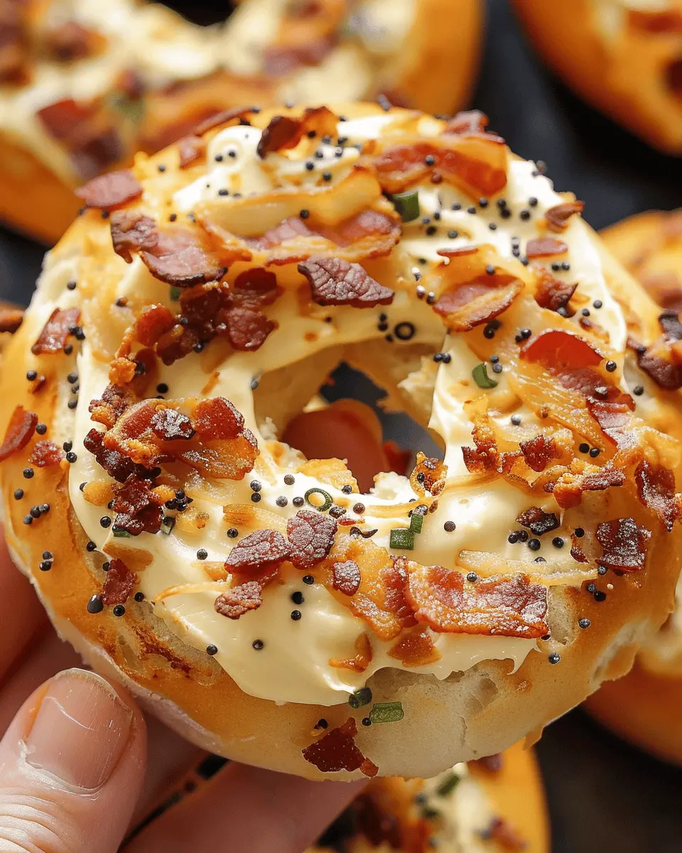 Bacon Cream Cheese Filled Bagels: Indulgent Comfort Food Delight