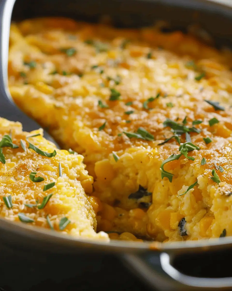 Easy Corn Pudding Casserole: A Comforting Turkey Bacon Delight