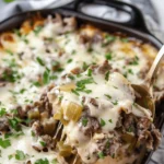 Low Carb Philly Cheese Steak Casserole