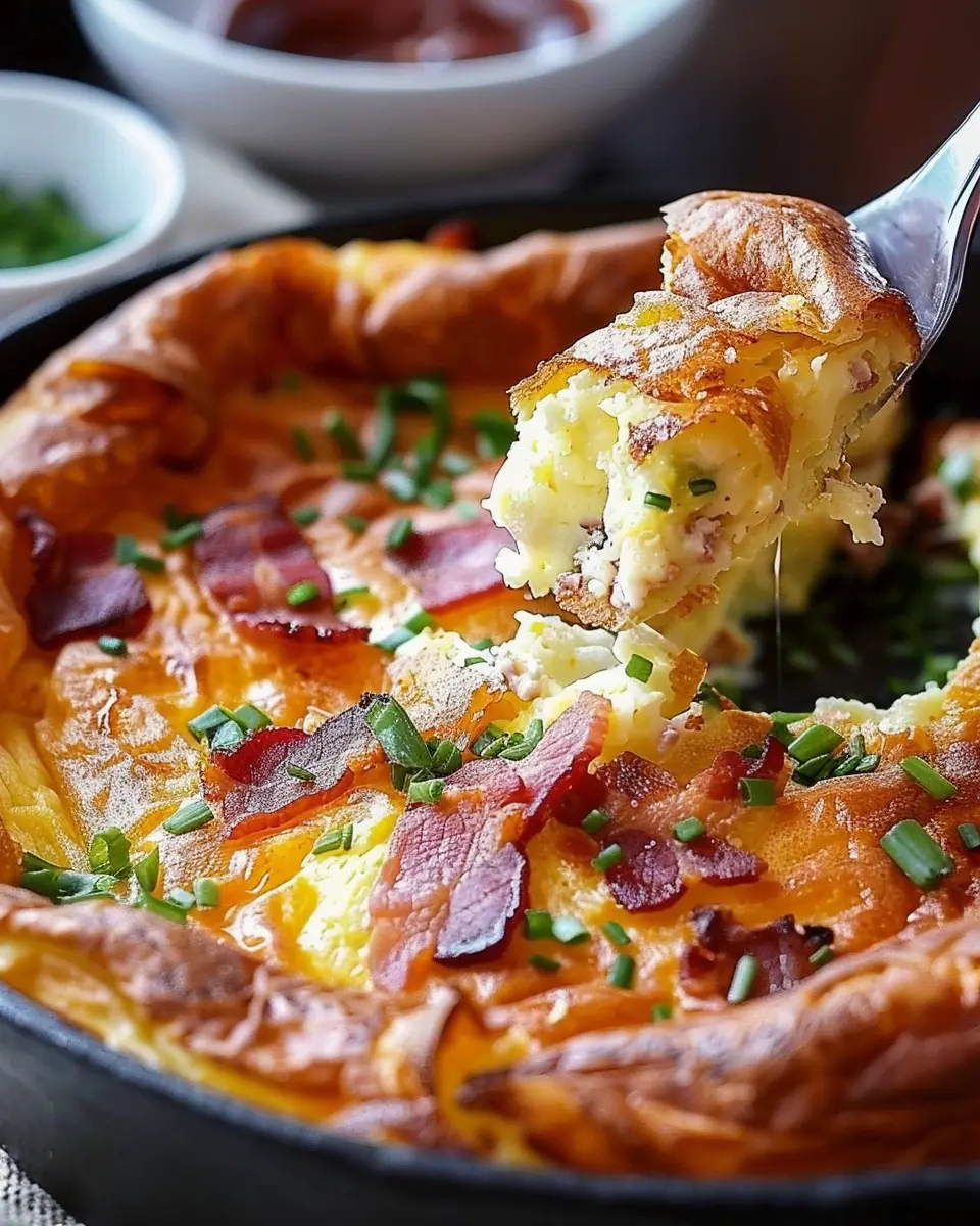 Savory Cheddar Turkey Bacon Dutch Baby: A Deliciously Easy Treat