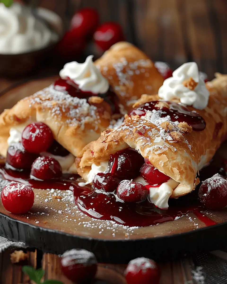 Sweet Cherry Cheesecake Chimichangas for an Indulgent Treat