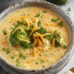 The BEST Vegan Broccoli Cheddar Soup