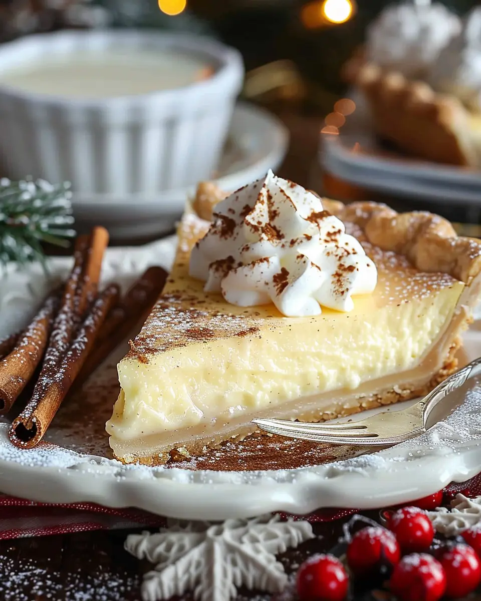 Christmas Eve Cinnamon Vanilla Custard Pie: An Indulgent Delight