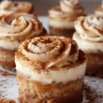 Mini Cinnamon Roll Cheesecakes