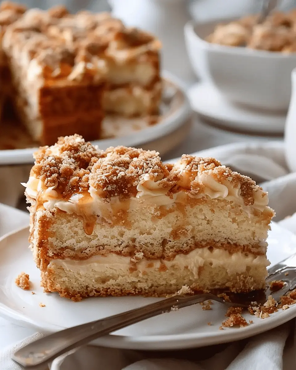 Irresistible Cream Cheese Coffee Cake with Crunchy Topping Recipe