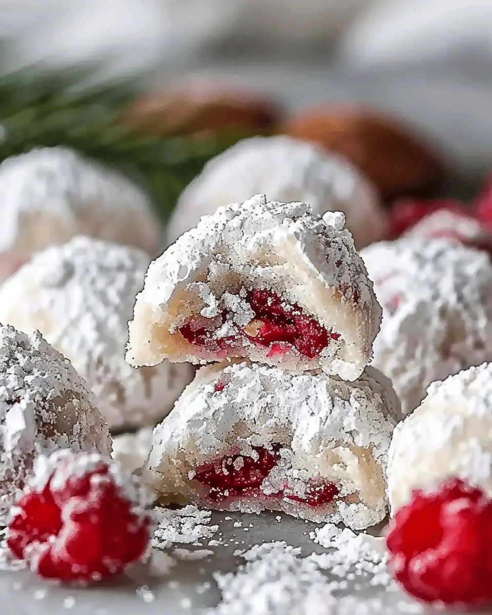 Raspberry Almond Snowball Cookies: The Best Indulgent Treat